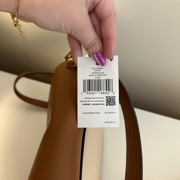 Kate spade tan colorblock satchel